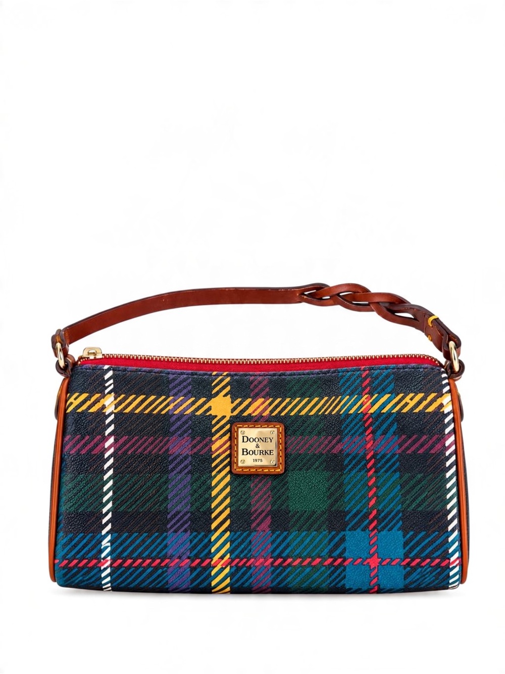 Dooney & Bourke Plaid Barrel Bag